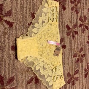 Super cute n sexy vs pink yellow lace panties LG